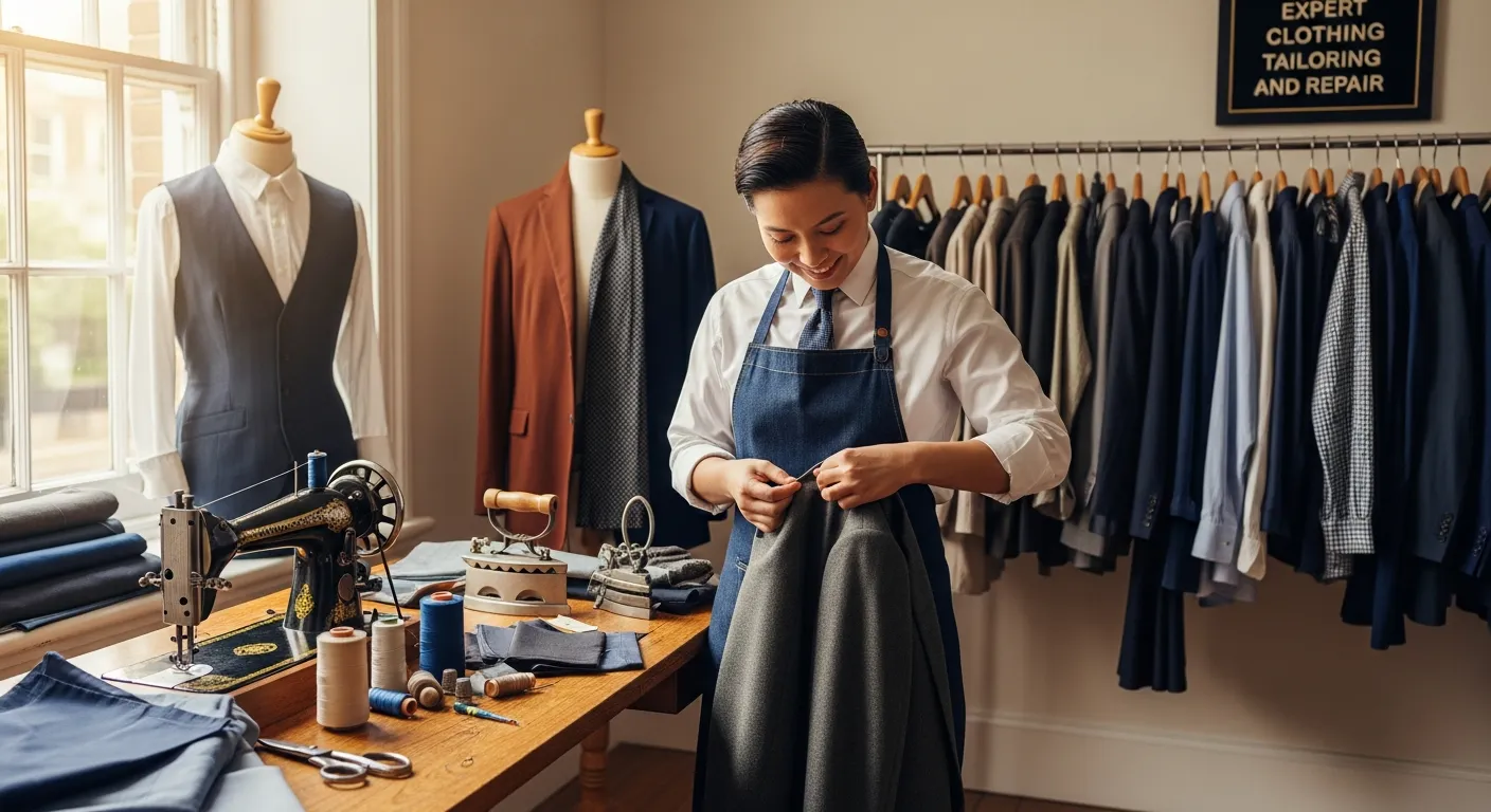 Expert clothing tailoring and repair services