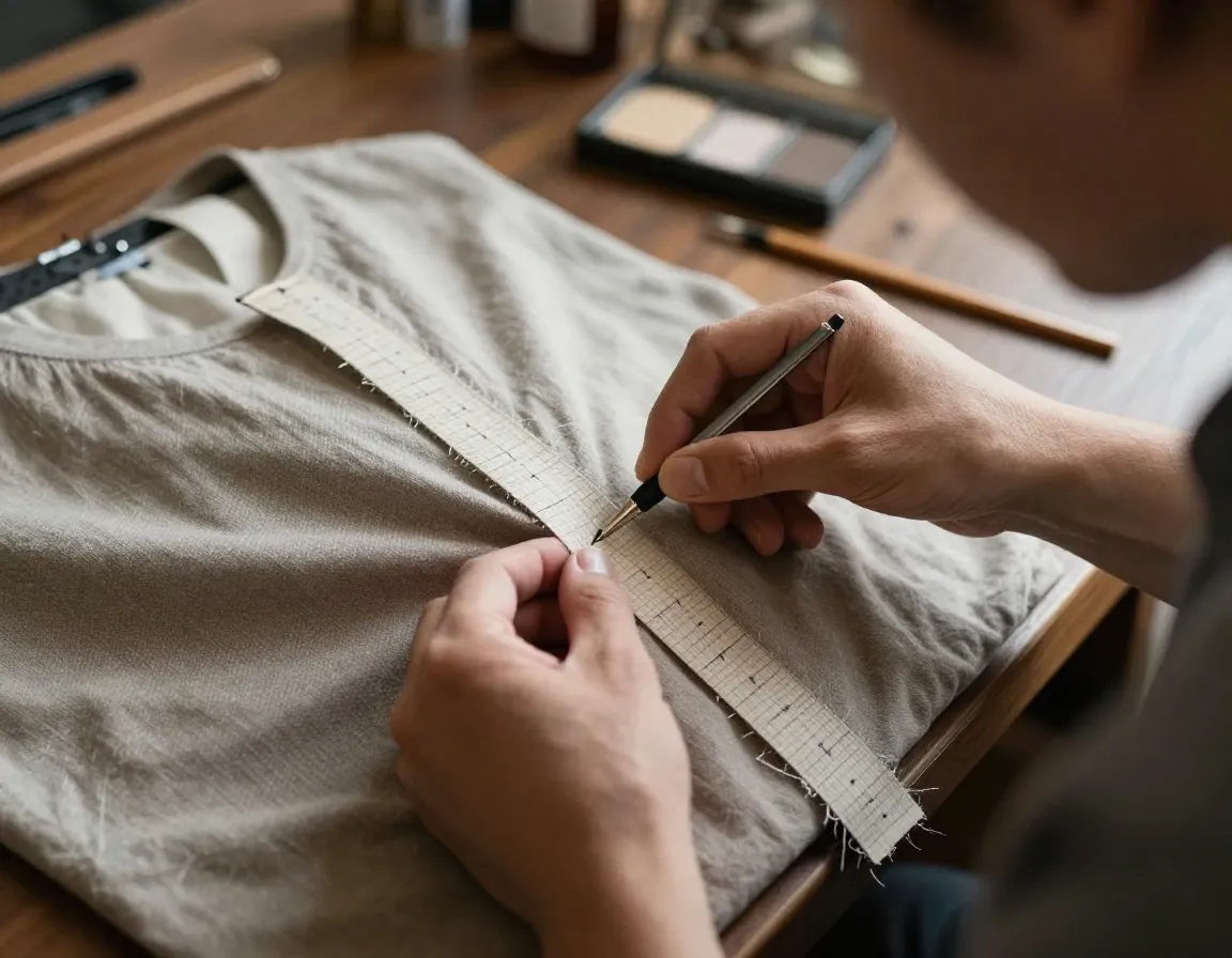 Expert craftsmanship in clothing tailoring